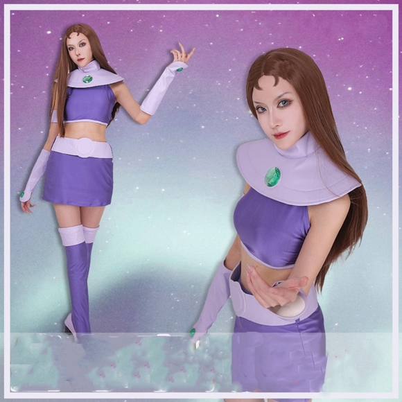 Teen Titans Starfire Costume, Women Large - Picture 2 of 2